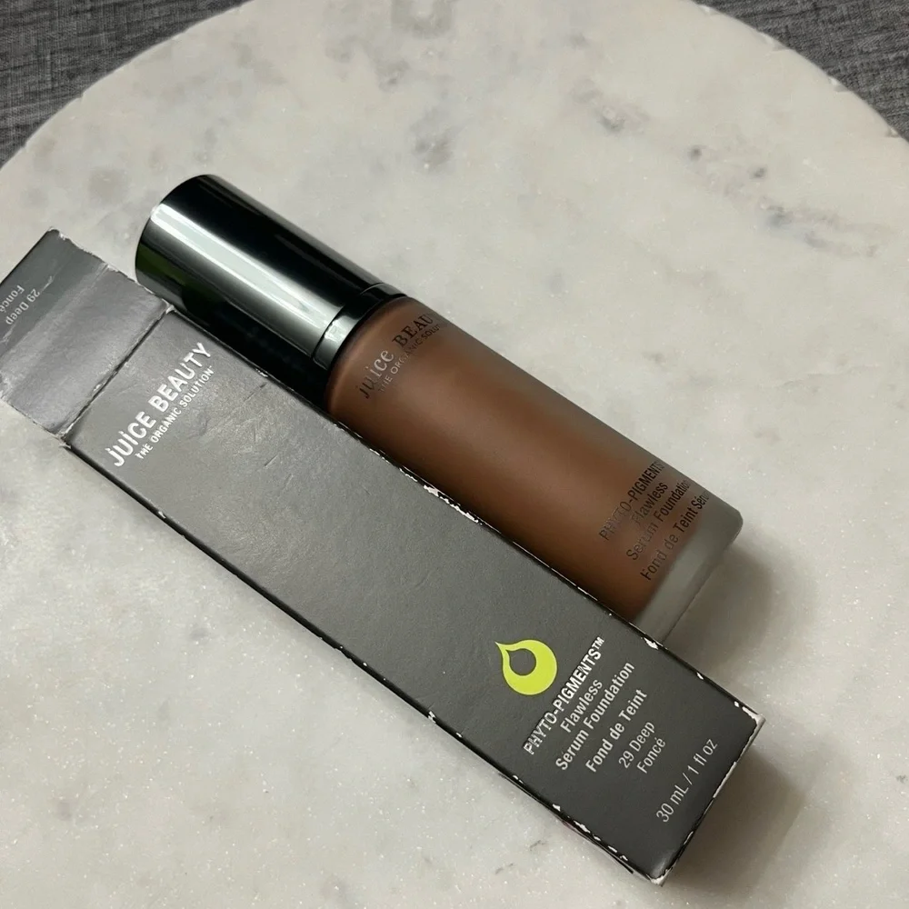 New NWT Juice Beauty Flawless Serum Foundation 29 DEEP Phytopigments Makeup 30ml
